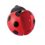 Toothbrush holder, ladybug, red color